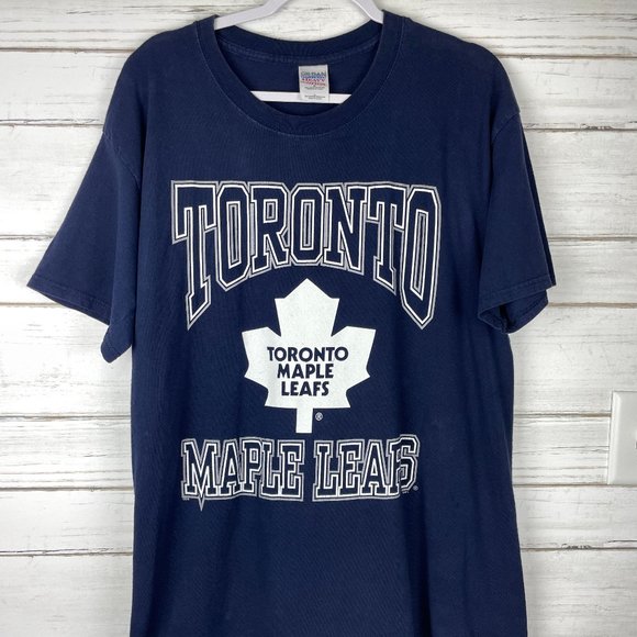 Vintage Navy Blue 1998 NHL Toronto Maple Leafs Tee - Picture 1 of 4